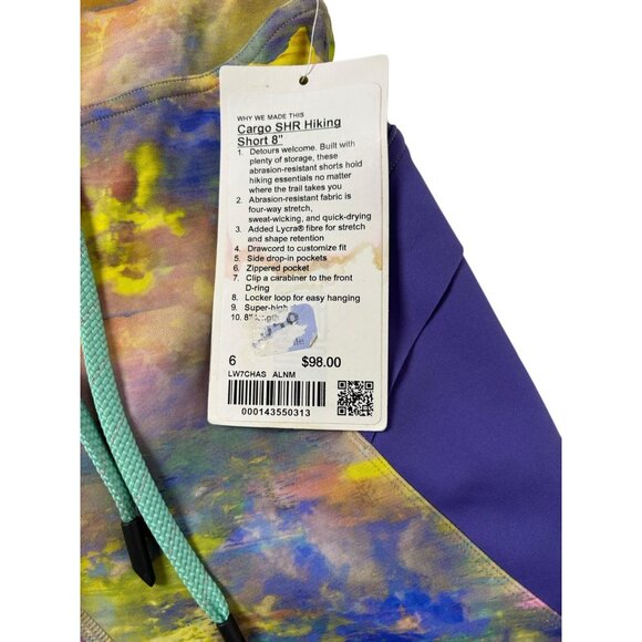 NWT Lululemon Cargo SHR Hiking 8" Short Womens 6 ALNM $98 Gorpcore High Gift - Picture 4 of 7